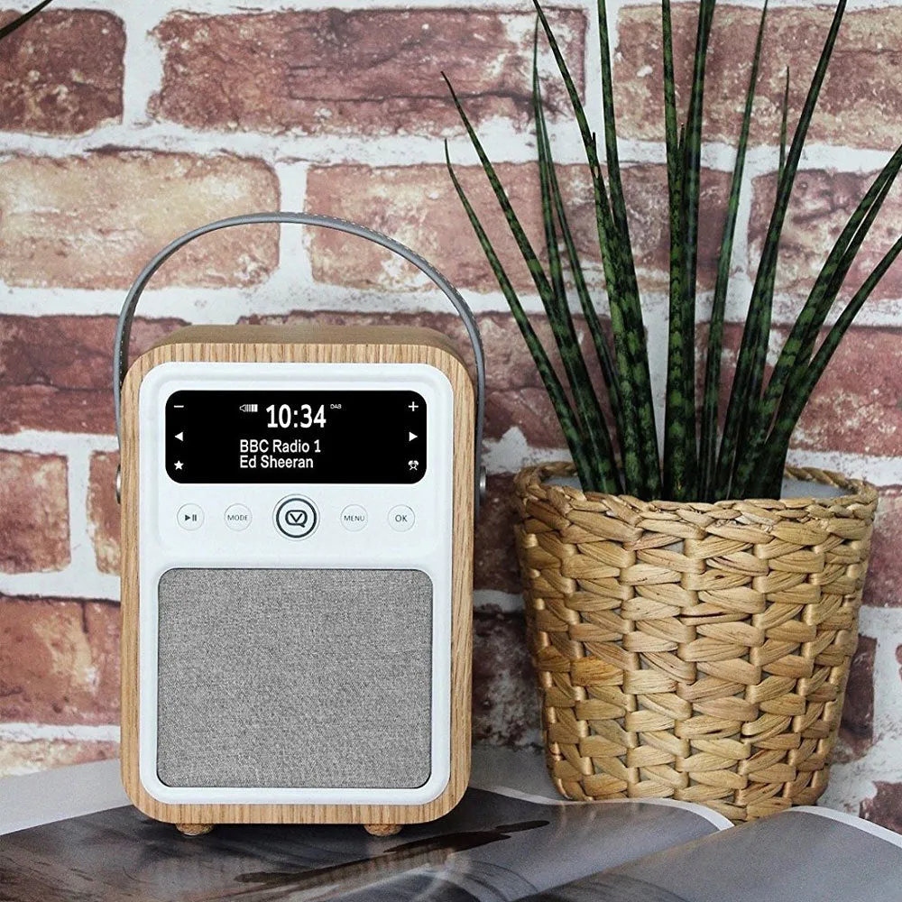 VQ Monty DAB  FM Radio Bluetooth Speaker & Alarm Clock (Oak)
