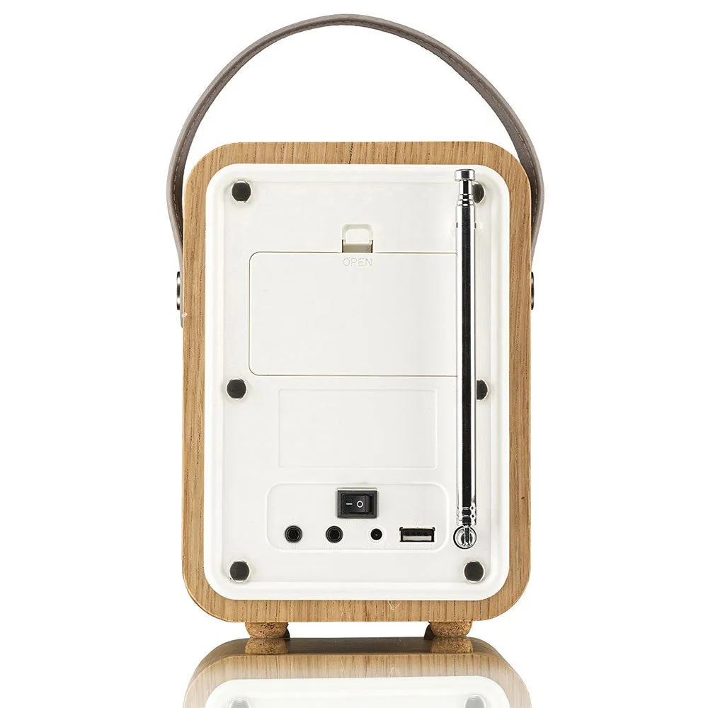 VQ Monty DAB  FM Radio Bluetooth Speaker & Alarm Clock (Oak)