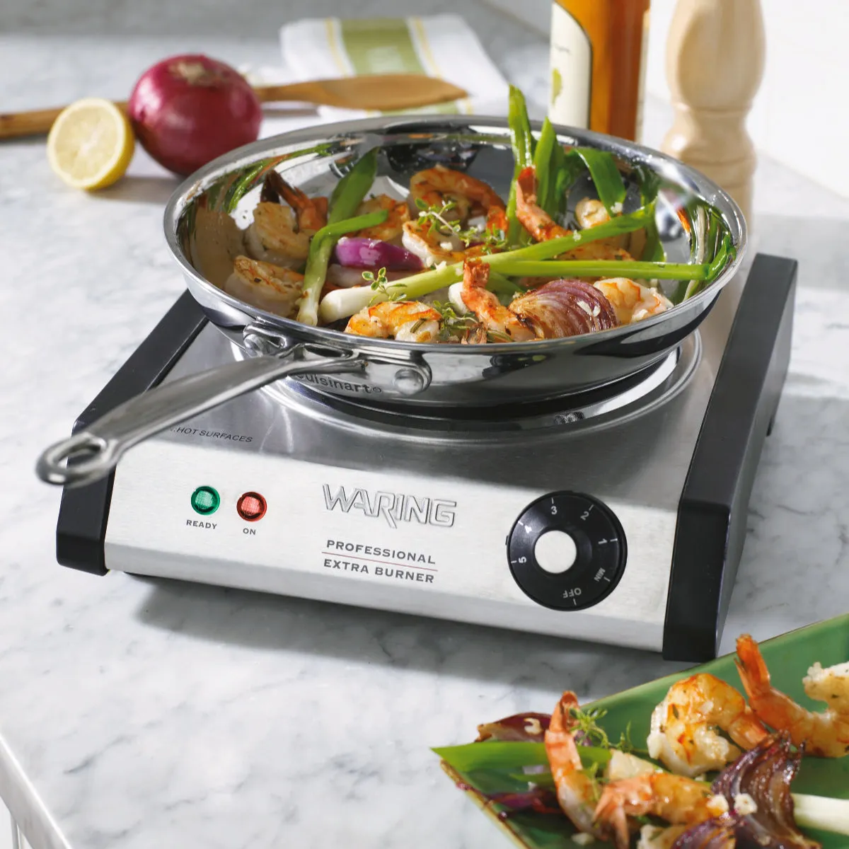 Waring WEB300 Heavy-Duty Commercial Cast Iron Single Burner
