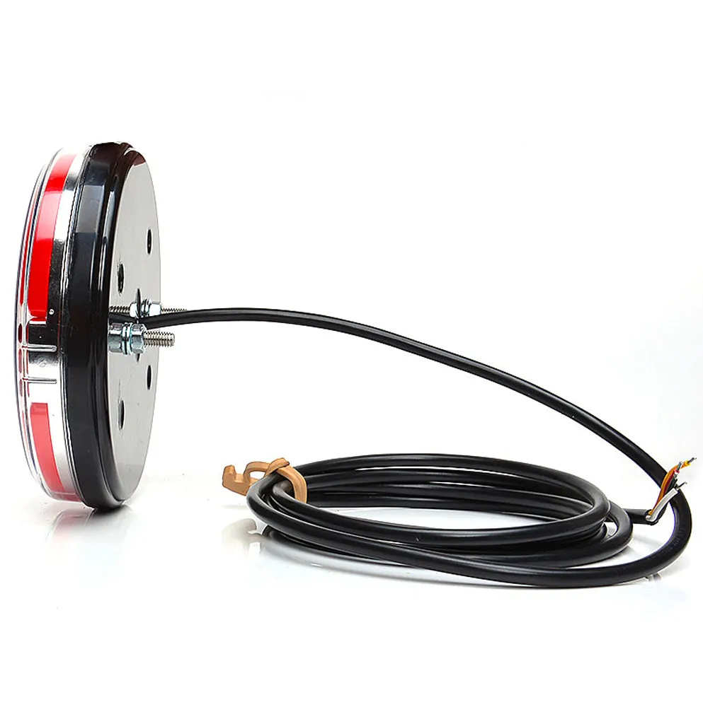 WAS W153 Round Neon Tail Light with Stop, Tail & Indicator