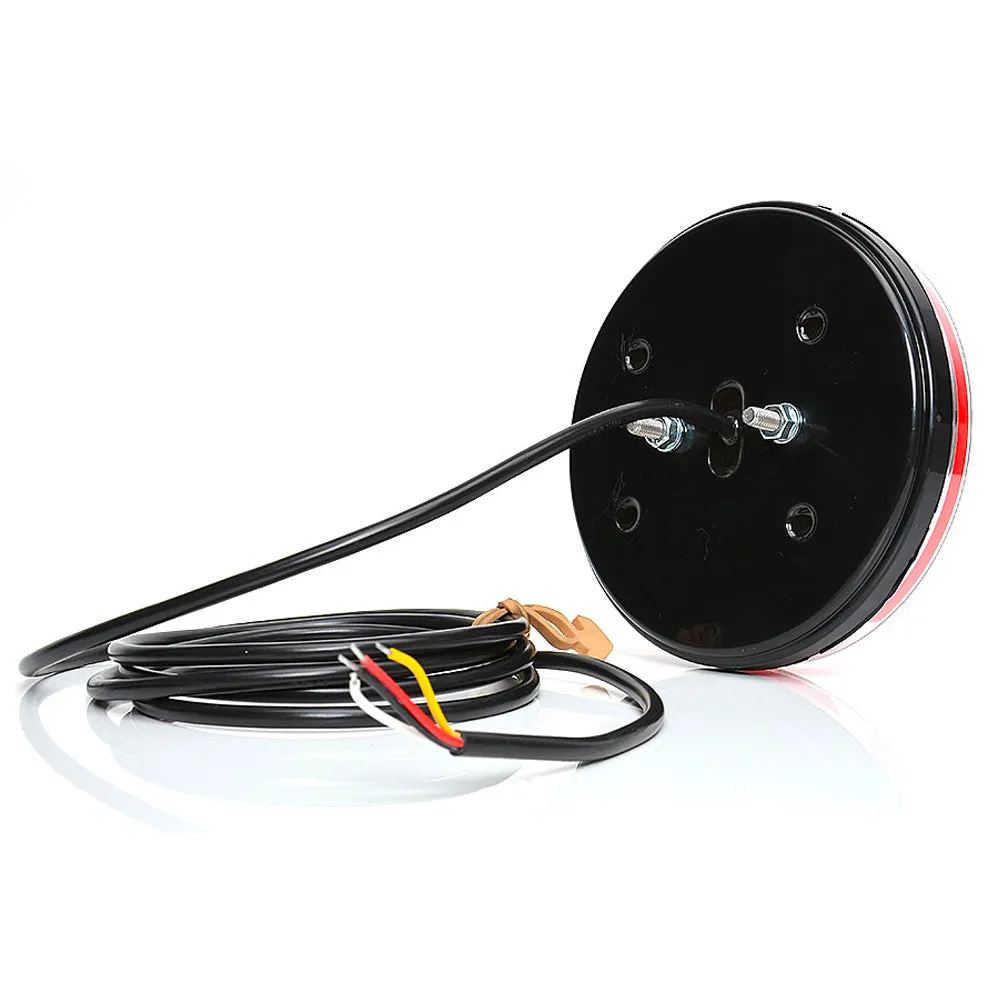 WAS W153 Round Neon Tail Light with Stop, Tail & Indicator