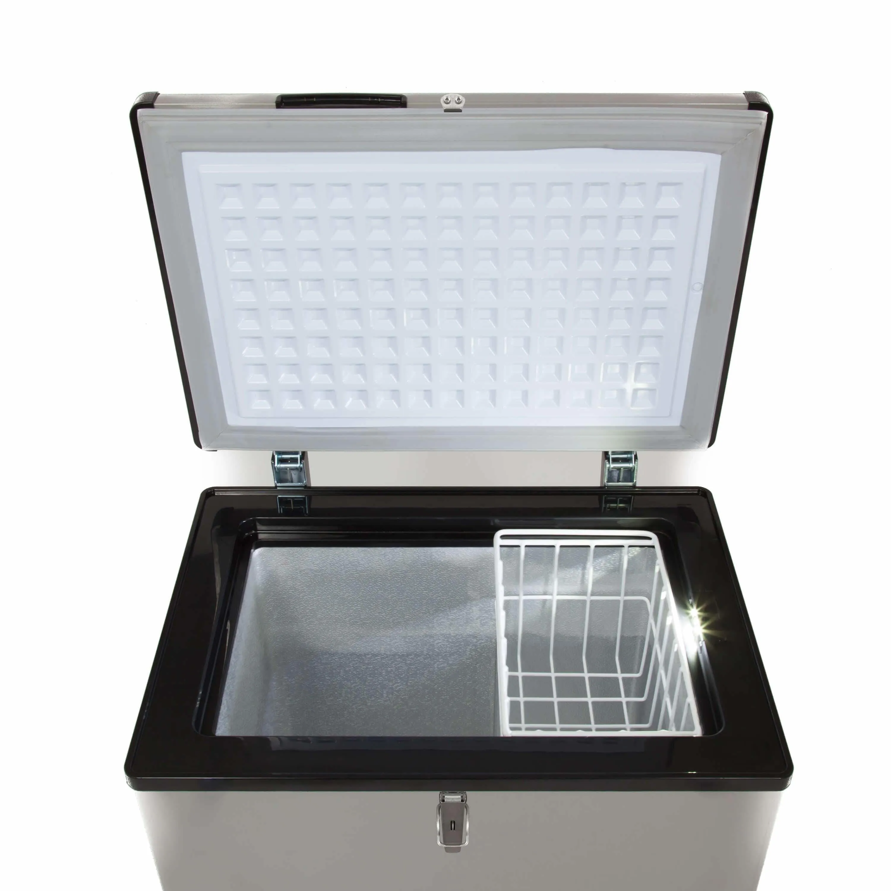 Whynter 95 Quart Portable Wheeled Freezer with Door Alert and 12v Option  FM-951GW