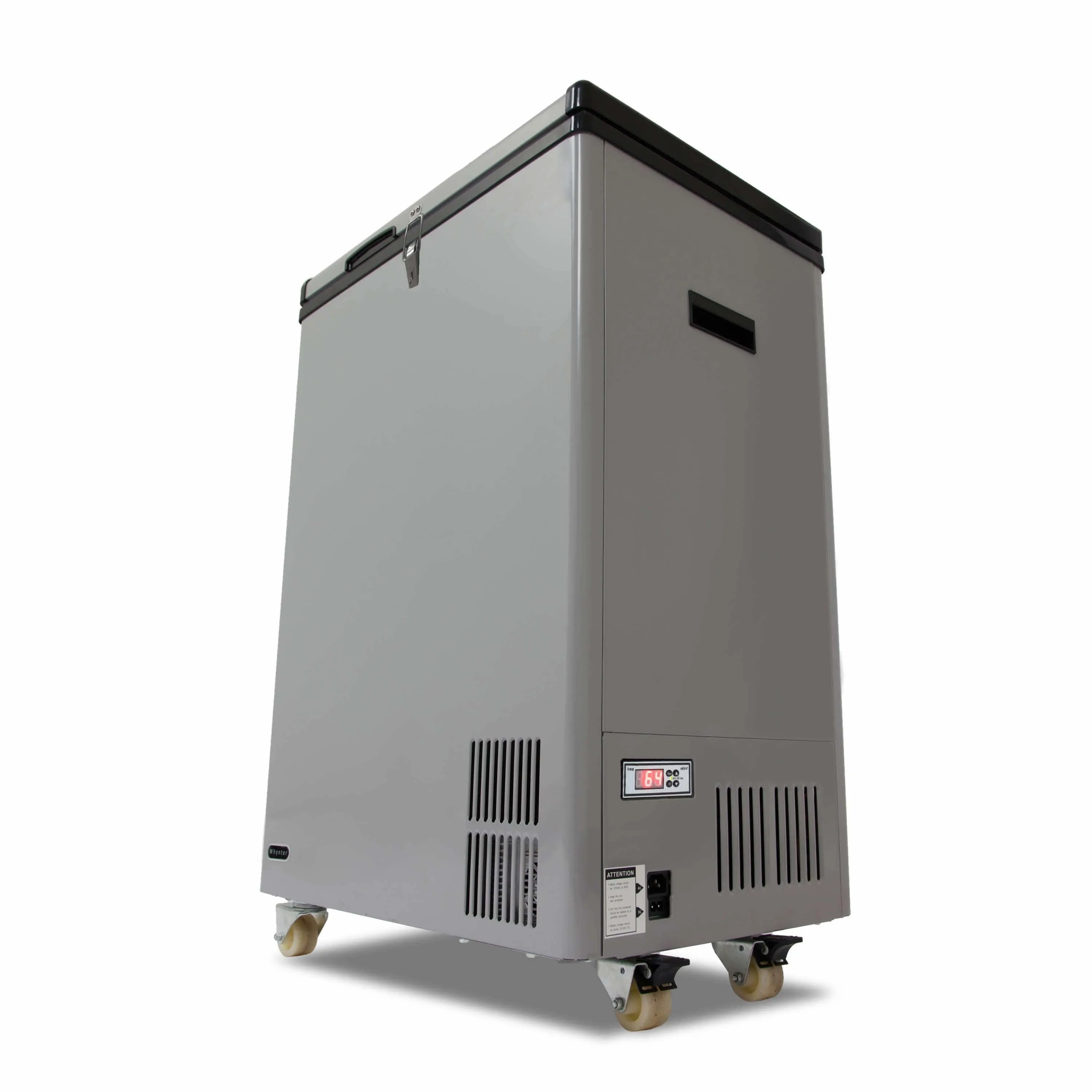 Whynter 95 Quart Portable Wheeled Freezer with Door Alert and 12v Option  FM-951GW