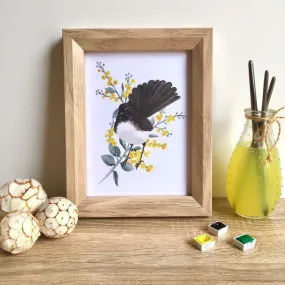 Willie Wagtail Print (Front)