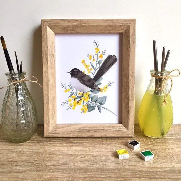 Willie Wagtail Print set of 3