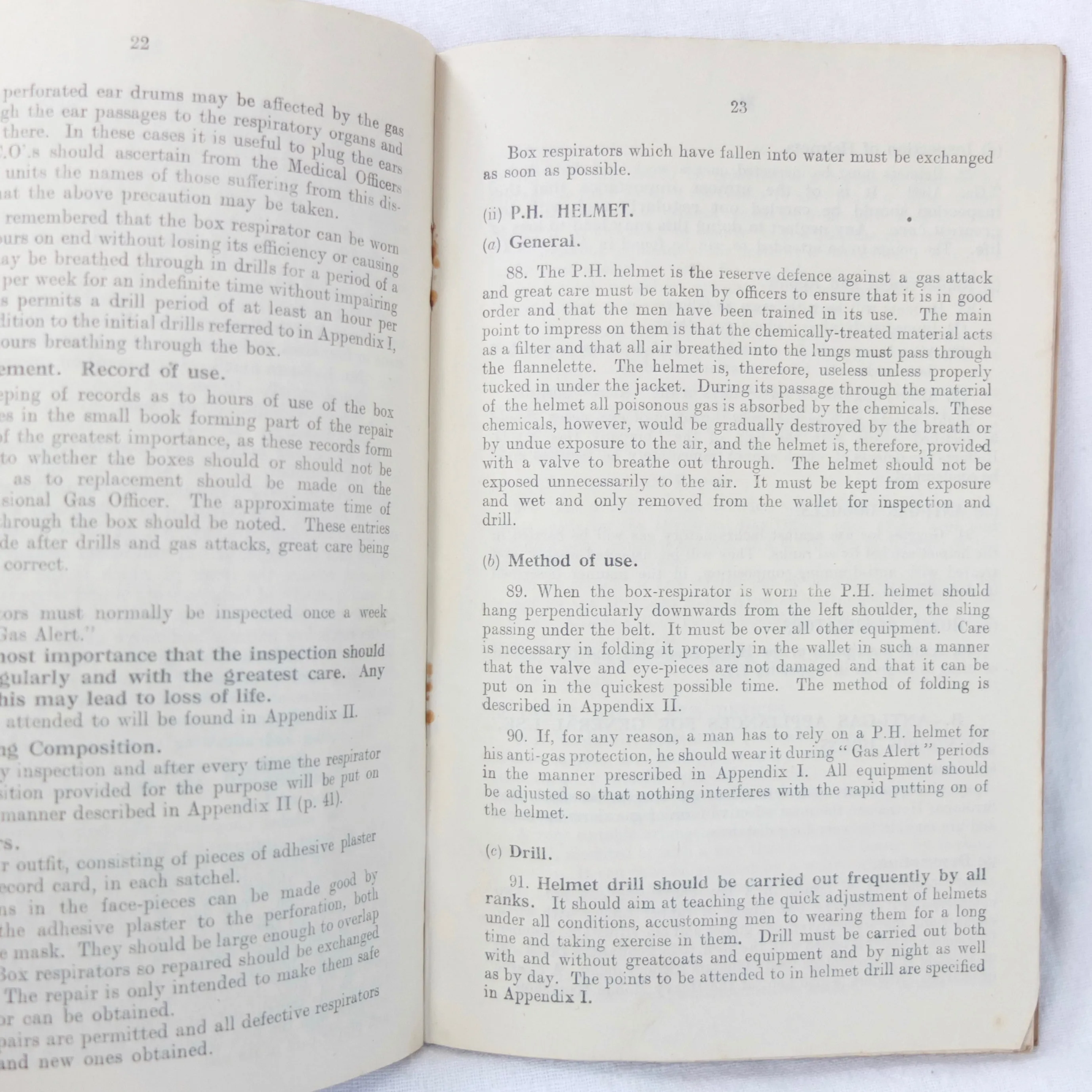 WW1 Gas Attacks Manual (1917)