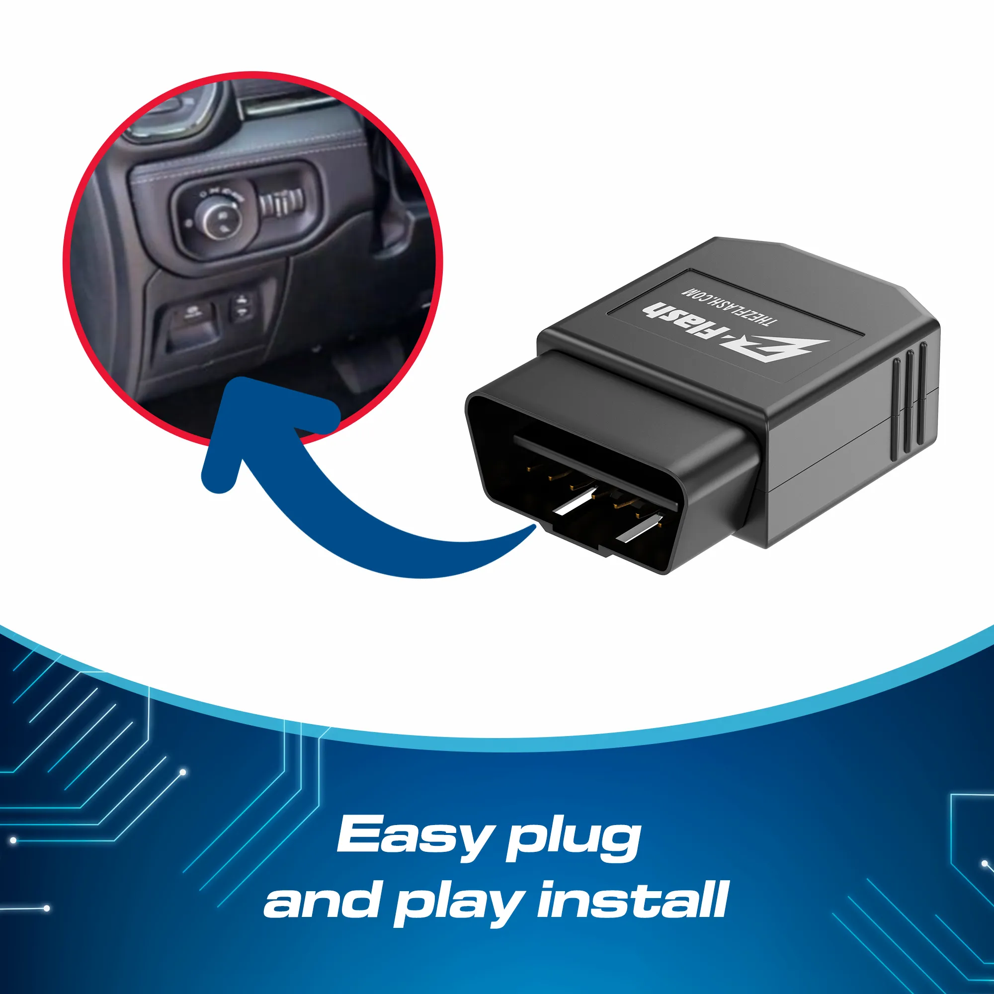 Z-Flash OBD Plugin Flasher Switch Module for Dodge/Jeep/Ram